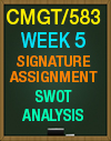CMGT/583 WEEK 4 SWOT ANALYSIS